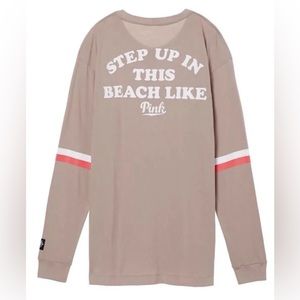 PINK Henley Long Sleeve Size L